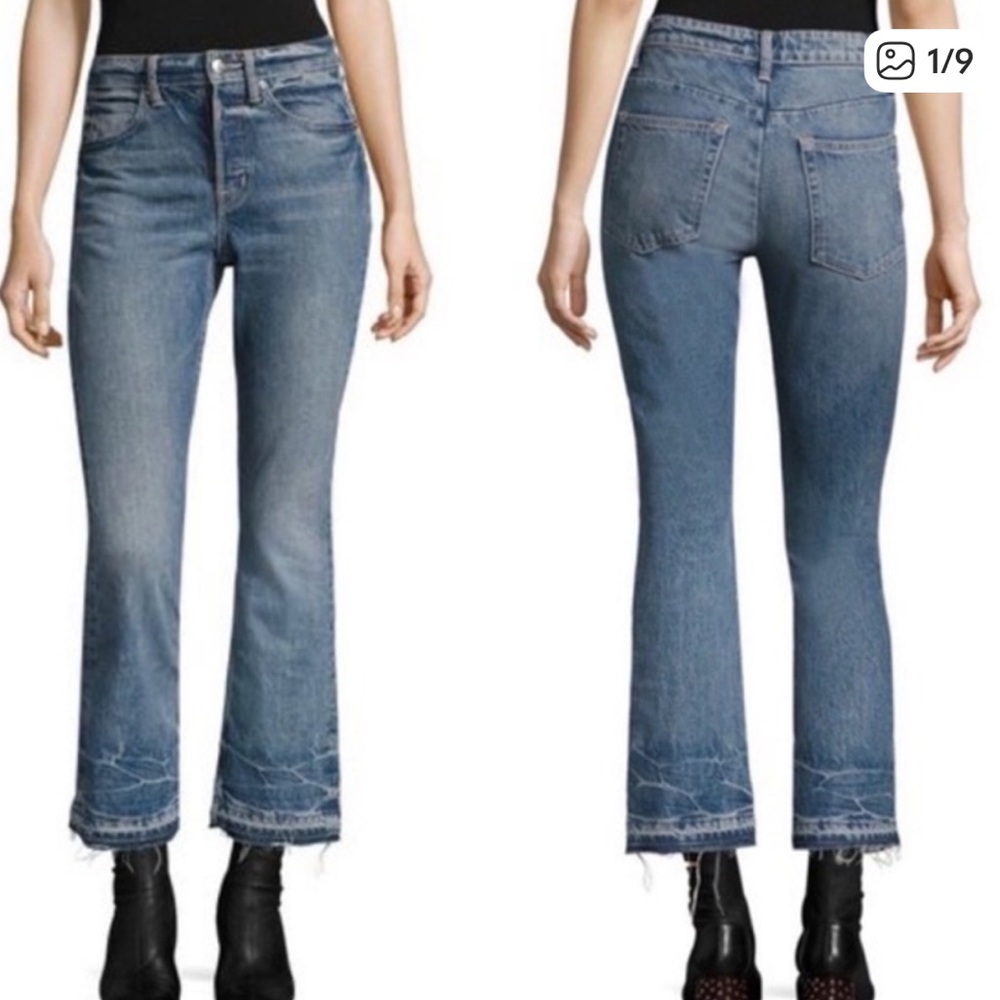 Helmut Lang Tacked Crop Flare